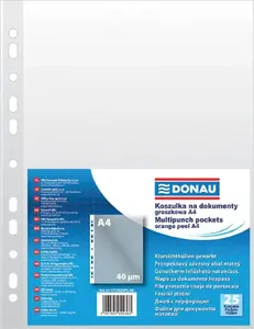 Document Sleeves Donau A4 PP 40 µm, green-speckled, 25 pcs