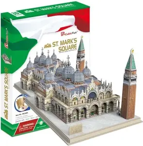 3D Puzzle Cubicfun Plac Św. Marka w Wenecji — 107 pieces, model GXP-603298