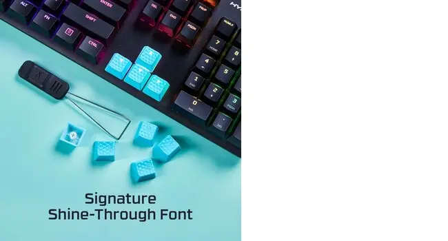 HyperX gumijas taustiņu uzgaļi — komplekts, zils (ASV) Photo 8
