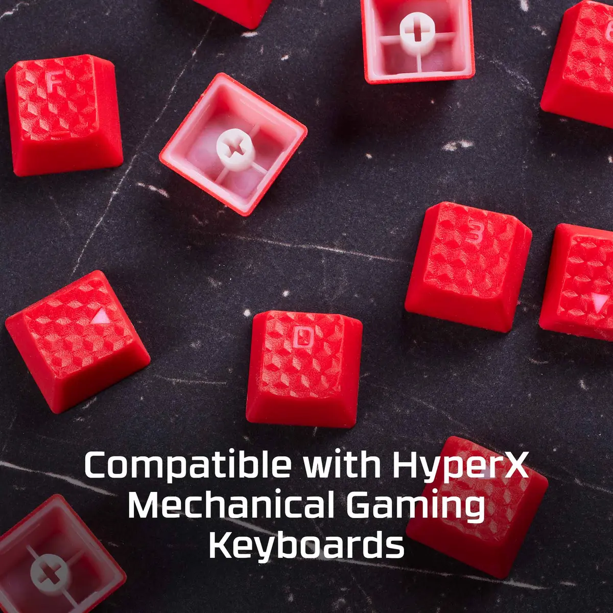 HyperX gumijas taustiņu uzgaļi — komplekts, zils (ASV) Photo 11