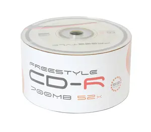 OMEGA Freestyle CD-R, упаковка 50 шт., 700 МБ, 52x, 120 мм, shrink-wrap