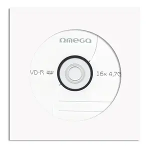 Blank DVD-R OMEGA 40549 4.7 GB 16x speed 10-pack white printable