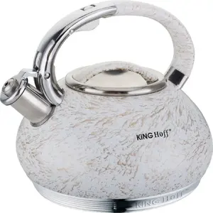 Electric kettle KingHoff KH-1066 3.0L, Gold line, cordless base, stainless interior