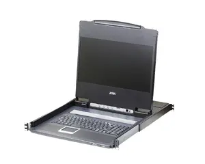 Rack console ATEN CL6700MW-ATA-2XK06SG 17.3" LCD, USB keyboard & mouse, Spanish QWERTY, 1U