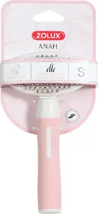 ZOLUX щетка для ухода за кошкой ANAH малая с выдвижными иглами — мягкая щетина, компактная