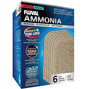 Fluval Ammonia Remover ieliktņi priekš 307/407 filtru kasetēm, 6 gab.