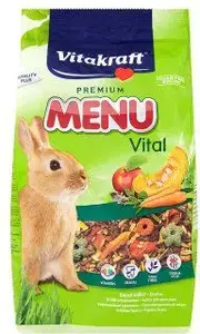 Корм для кроликов Vitakraft 1 кг MENU VITAL — полнорационный гранулированный корм
