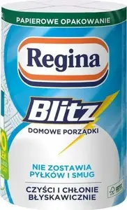 Papīra dvieļi Regina BLITZ 3-slāņu, ruļļis (art. 414688) mājsaimniecībai un virtuvei