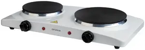 Electric Double Hotplate ORAVA VP-91 W, 1500 W, white