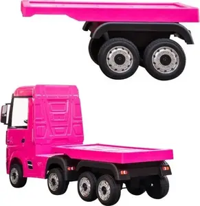 Прицеп Lean Cars для электромобиля HL358 Mercedes Actros, розовый