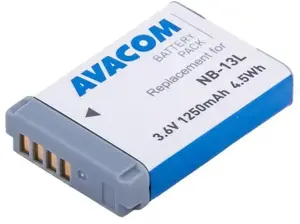 Rechargeable Li‑Ion Camera Battery AVACOM DICA-NB13-J1250 3.6V 1250mAh for Canon
