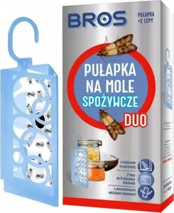 Food Moth Trap BROS DUO with 2 Refills — pheromone sticky trap for pantry moths