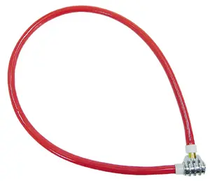 MEGA velosipēda slēdzene 550 mm trose, modelis 24905 — tērauda kabeļa slēdzene