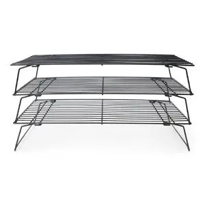 Bakeware cooling rack Patisse Tortengitter rectangular black for cakes and baked goods