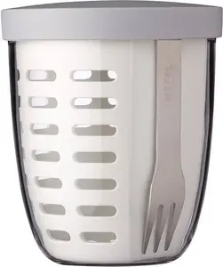 Pārtikas trauks Mepal Fruit & Veggie Pot Ellipse — balts, kompakts atkārtoti lietojams