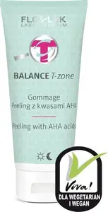 Floslek Balance T-Zone Gommage peeling with AHA acids 125 ml - facial exfoliant