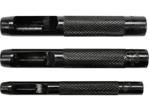Punching pliers YATO YT-35881 — steel, punches Ø 6, 8, 10 mm, black handle, set of 3