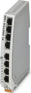 Network Switch PHOENIX CONTACT FL Switch 1008N (model 1085256) – unmanaged 8-port industrial Ethernet switch