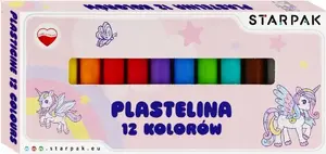 Modeling Clay Set STARPAK Plastelina 12 colors – Unicorn themed, single pack