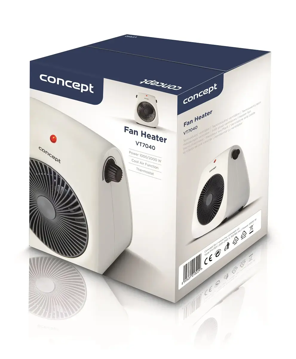 Concept Solution VT7040 ventilatora sildītājs 2000 W Photo 7