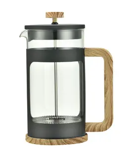 Coffee and Tea Plunger Brewer Klausberg model KB-7681, 1000 ml capacity, with tamper