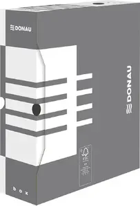 Archive Box Donau A4 100 mm gray – Donau archival storage box, model 7661301FSC-13