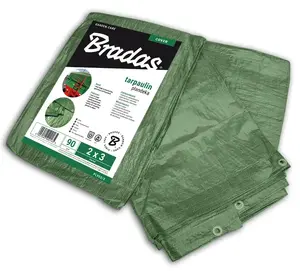 Тент BRADAS PL903/4, зелёный, 3000 × 4000 мм, водонепроницаемое полотно