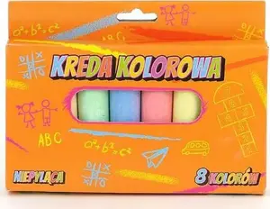 Chalk sticks Adar Kreda 8 colors thick — Adar model 413177, set of 8 colored chalks