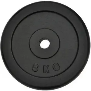 Блины SPARTAN S1220 — стальные 2×5 кг, чёрные