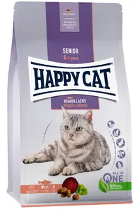 Корм для кошек happy cat Senior Atlantic Salmon 4 кг — для пожилых кошек с лососем и свёклой