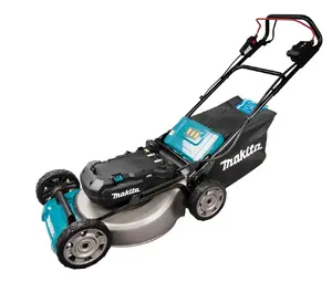 Реечная газонокосилка Makita LM001CZ — аккумулятор 36 В, ширина скашивания 534 мм, до 6900 м², зелёная