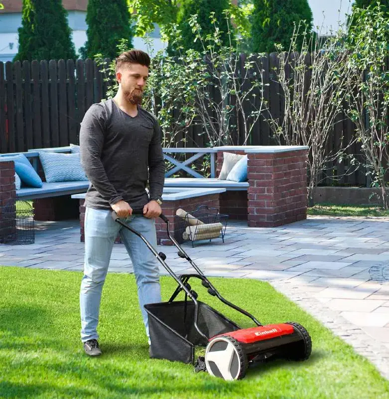 Einhell GE-HM 38 S-F ручная барабанная косилка Photo 10