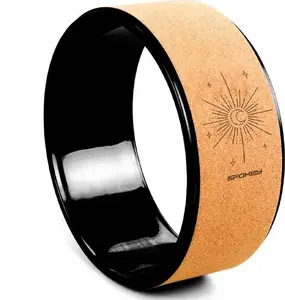 Yoga Wheel SPOKEY CZAKRA — cork yoga prop for stretching and balance