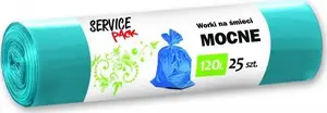 Atkritumu maisi Stella Pack WORKI NA ŚMIECI 120 l LDPE izturīgi zili, 25 gab.