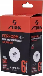 Мячи для настольного тенниса STIGA Ball Perform 3-Star 6 шт., турнирные 3‑звездочные, 6 шт.