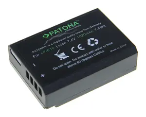Camera battery PATONA 1213 Li-Ion 1020 mAh, replacement for compatible camera models