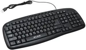 Wired Keyboard BLOW KP-112 — Compact US Layout, Black