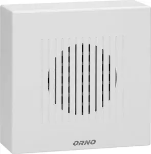 Wired Electronic Doorbell ORNO RINGIL MINI AC 230V Single-Tone, White