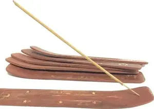 Incense Holder Sattva 25 cm — wooden round stand for incense cones and sticks