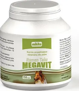 MIKITA Megavit košļājamas vitamīnu tabletes, 150 tablešu iepakojums