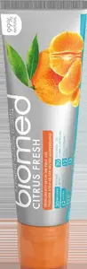 Zobu pasta Biomed Citrusfresh 100 g — dabīga, bez fluora