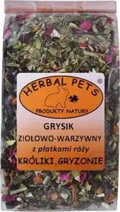 Herbal Pets травяно-овощная смесь с лепестками роз — Grysik (корм для мелких животных)