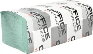 Paper hand towels ZZ Office Products 1-ply 4,000 sheets total (20 packs) green