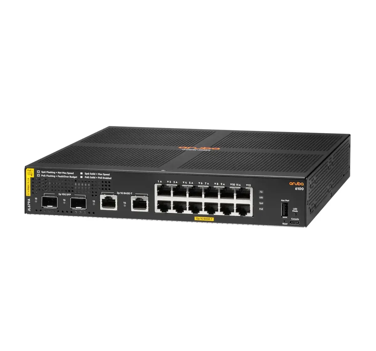 HPE Aruba 6100 управляемый L3 коммутатор — 12x Gigabit Photo 2