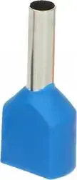 ORNO insulated double ferrule, max conductor cross-section 1.5 mm², copper sleeve length 8 mm, pack 25