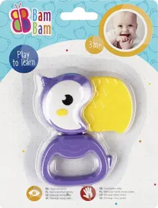 Rattle toy Bambam Tukán — Bambam BAM BAM GRZECHOTKA TUKAN 15x20 cm (model SL84801-65)