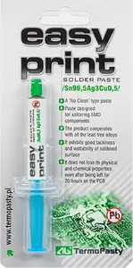 Паяльная паста BLOW Easy Print (Sn 96,5 Ag 3 Cu 0,5) шприц 1,4 мл