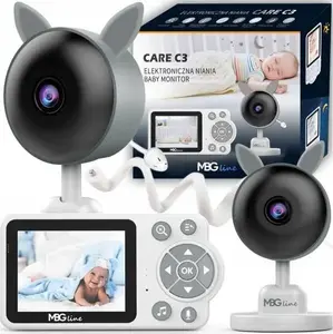 Baby monitor mbg line CARE C3 — wireless video camera with live view, night mode, LCD and zoom