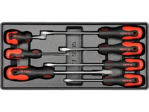 Набор ручных отверток YATO YT-5535 — прямые отвертки, разные размеры