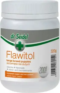 dr seidel FLAWITOL 200 tabletes — uztura papildinājums lielu šķirņu kucēniem, 200 tabletes